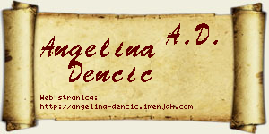 Angelina Denčić vizit kartica